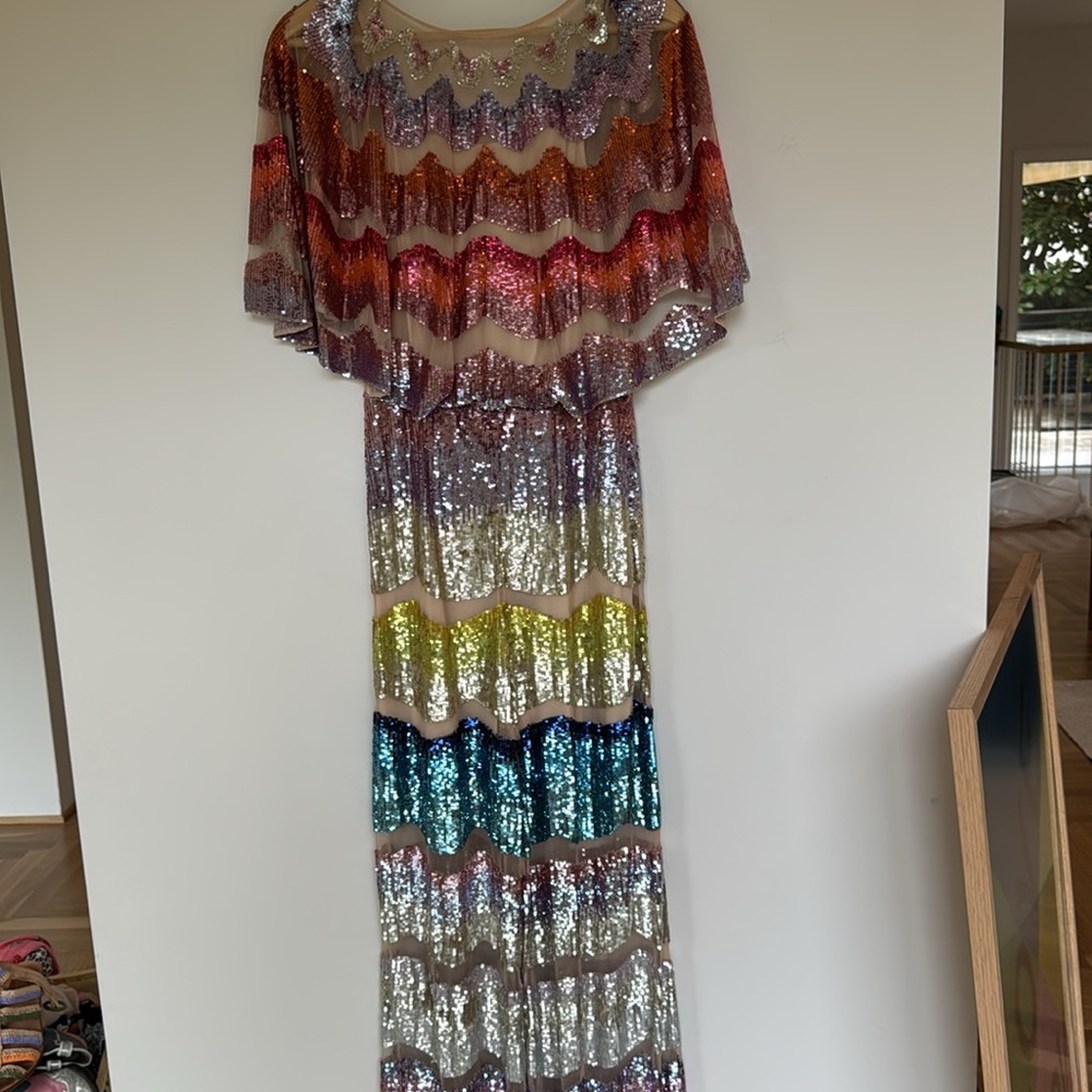Temperley London Womens amazing RARE sequin jumpsuit size us 4 / 6 Fairycore